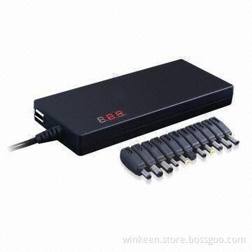 Universal Charger with 12 to 24V DC Output, 5V/1A USB Output, Suitable for Notebooks